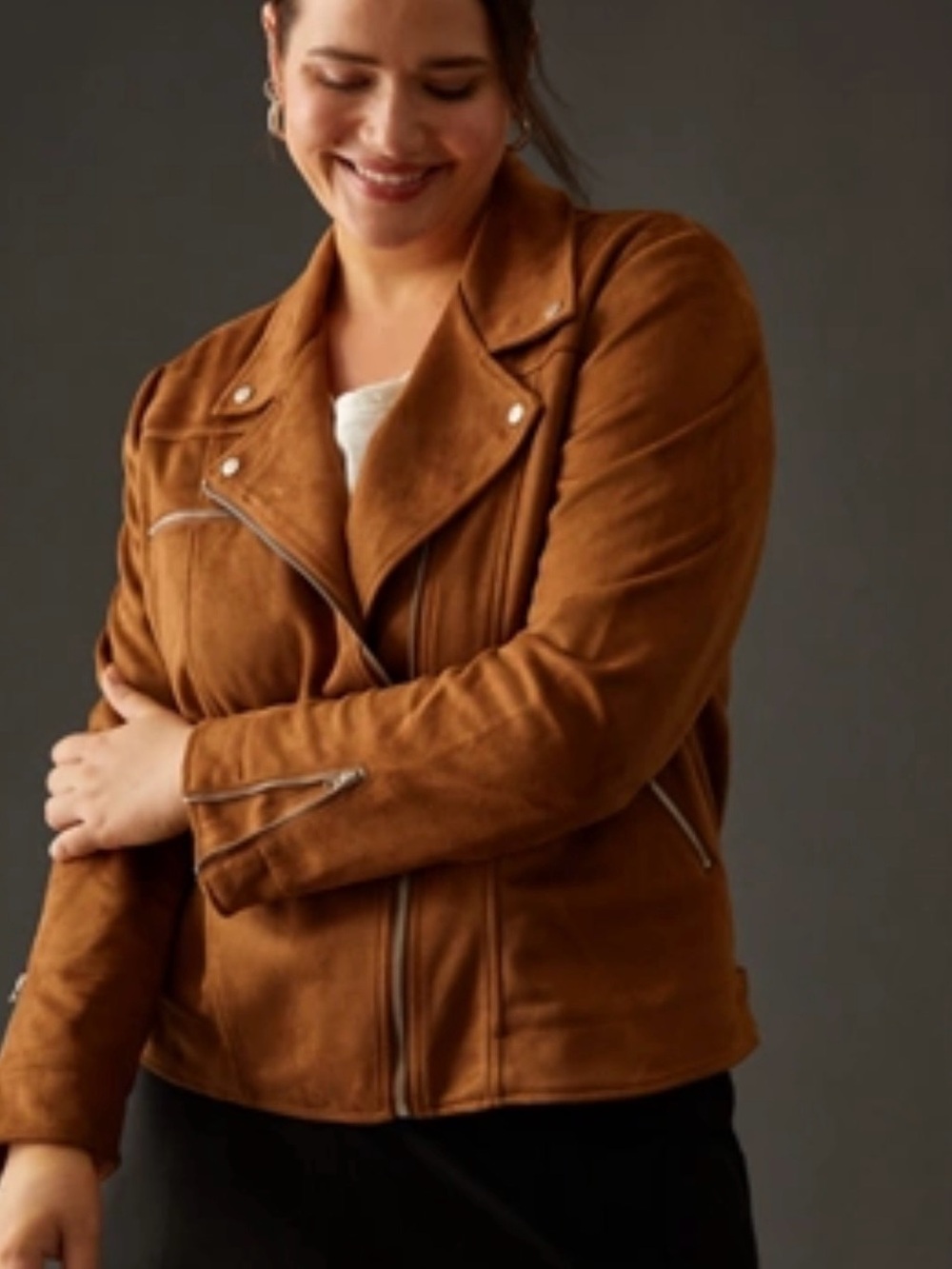 Anthropologie Faux Suede Jacket